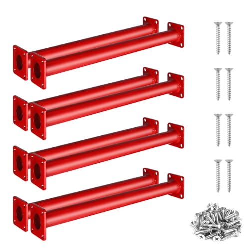Monkey Bars for Backyard 16.5in Heavy Duty Metal Monkey Bars for Kids, 8 PCS Playset Monkey Bar Rods with Mounting Plates and Powder Coating for Indoor Outdoor Backyard Playground - size: 8 PCS - 16.5 inches