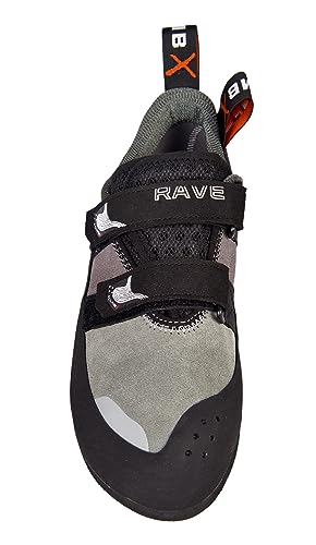 Climb X Rave Strap Climbing Shoe - color: Granite Grey, size: 3.5