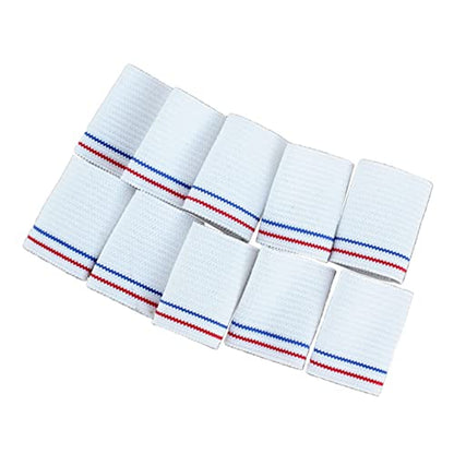 20pcs Nylon Finger Sleeves Breathable Protective Sports Guards for Basketball Volleyball Training White Knit Design for Joint Support and Injury Prevention