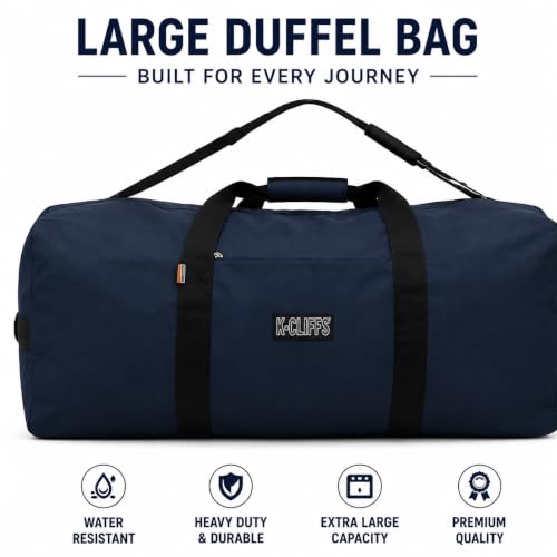 Heavy Duty Cargo Duffel Large Sport Gear Drum Set Equipment Hardware Travel Bag Rooftop Rack Bag - color: Navy, size: 42" x 20" x 20"