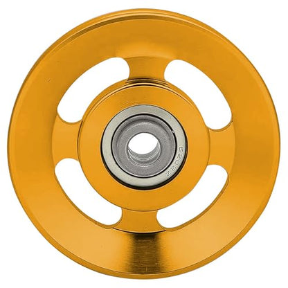 Aluminium Alloy Gym Pulley 90 mm，2‑Pack / 4‑Pack / 6‑Pack - color: Yellow