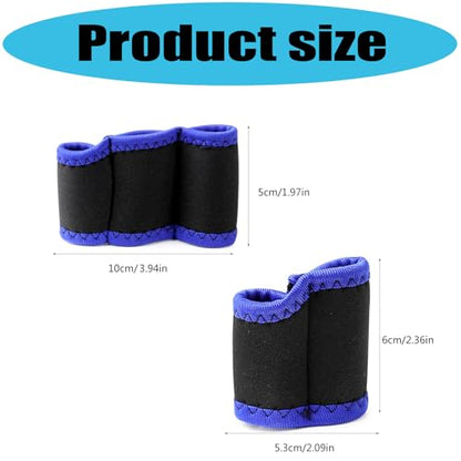 Finger Guards Protections Gear for Impacts Absorption During Highly Intensity Training for Basketball Climbing Training Fabric Finger Sleeves - color: Three fingers