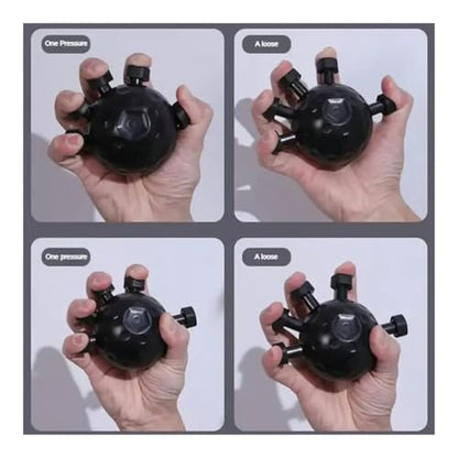 Portable Hand Grip Strengthener, 2Pcs Adjustable Finger Trainer, Hand Exercise Accessories for Climbing, Fitness and Hand Recovery Practice - color: Black+Pink