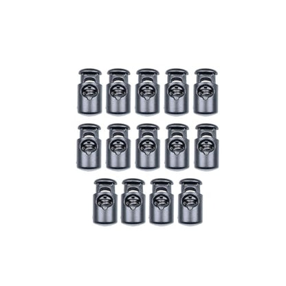 Toggles for Drawstrings,Double and Single Hole Spring Cord Locks Toggles Cord Plastic Ends Stopper for Paracord Rope - style: A2: Single Hole-8mm-14pcs