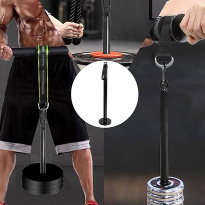 Loading Pin for Weight Plates: Weight Loading Pin with Carabiner Fit 1 inch Olympic Weight Plate for Cable Pulley LAT Pulldown - color: 1in Weight Loading Pin