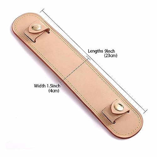 Vachetta Leather Shoulder Pad Soothing Shoulder Pad for Cossbody Bag Straps - color: Vachetta Apricot Strap Pad