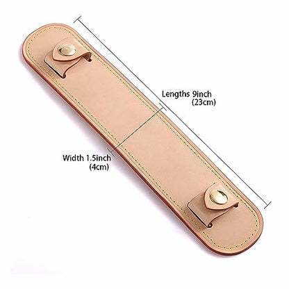Vachetta Leather Shoulder Pad Soothing Shoulder Pad for Cossbody Bag Straps - color: Vachetta Apricot Strap Pad