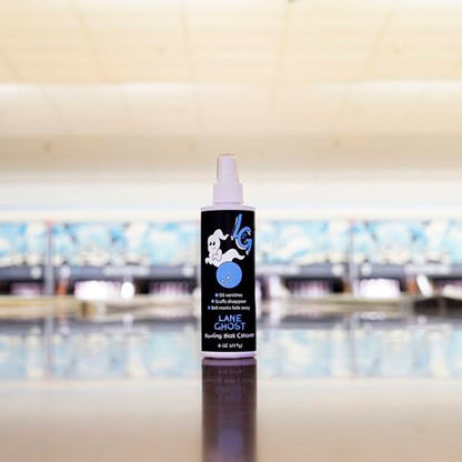 Lane Ghost Bowling Ball Cleaner Spray, USBC Approved | Removes oil, scuff and belt marks. Restores tack and extends ball lifespan.
