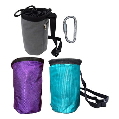 Rock Climbing Chalk Bag Talcum Powder Weightlifting Pouches Adjustable Drawstring Nonslip Storage Pouches Adjustable Drawstring Bag - color: Gray Powder Bag Dsh