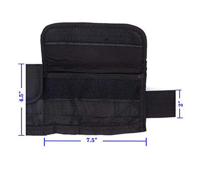 4 Neoprene Pocket Scuba Weight Belt，Spear Fishing Nylon-fit for Waist 32" to 52" - Quick-Release Buckle - color: Black