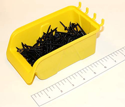 WallPeg Peg board Bin Kit - Kit PB-4 - Pegboard Accessories for Garage Storage & Tool Organizer - Workbench Bins Pegboard Accessories