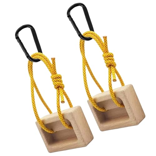 Wood Climbing Training Board for Grip Strength and Arm Workouts Suitable for Both Beginner and Professional Indoor Fingerboar - color: 2 sets