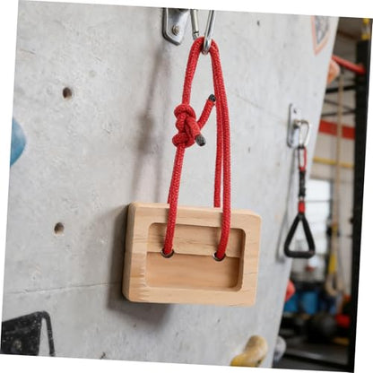 Portable Wooden Rock Climbing Hangboard 2pcs Fingerboard for Grip Strength Training, Modular Design Suitable for Indoor and Outdoor Climbing Practice