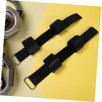 1Pair Heavy Duty Adjustable Dumbbell and Barbell Loading Straps Durable Workout Foot Straps for Strength Training Dip Pullups Squats Enhance Ankle Strength and Stability