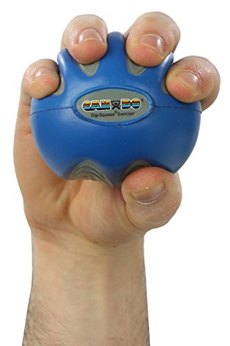 FEI 10-1983 Fabrication Cando Digi-Squeeze Hand/Finger Exerciser, Heavy, Blue, Medium - color: Blue: Firm, size: Medium