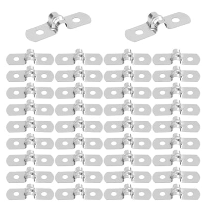 500 PCS 3/16 Inch Stainless Steel Rigid Pipe Strap, M5 Conduit Clamps, U Bracket Mounting Clamps with Two Hole, U Tube Pipe Clamp for Chemical Industry, Commercial - size: 500 PCS 3/16 Inch