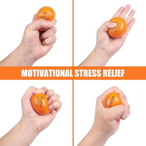 KDG Motivational Stress Balls(6 Pack) for Kids and Adults,Stress Relief Ball with Quetos to Rrelieve Anxiety and Manage Anger - color: 6 Pack