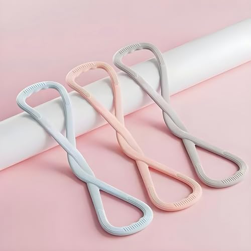 2025 Upgraded Figure 8 Resistance Band for Yoga Training, Shoulder Back Arm Exercise Bands, 2 Resistance Levels for 25 35lb for Available for Both Men and Women(Blue,25LB)