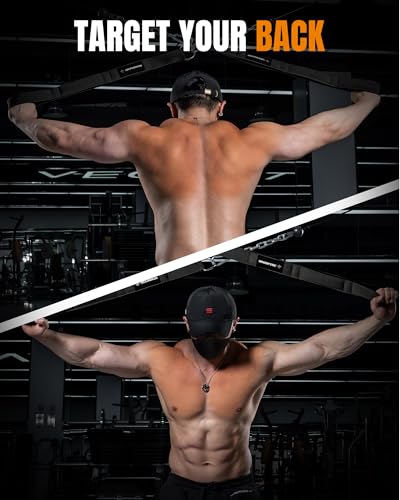 MANUEKLEAR 3 Grip Lengths in 1 Tricep Rope Cable Attachment with Ergonomic Handles, Greater ROM for Tricep Push Down Attachment Professional Gym Rope for Overhead Extension - color: Black 2pcs
