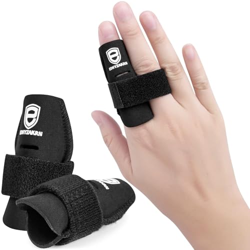 Finger Splint, 2 Pack Finger Buddy Bands | Adjustable Trigger Finger Brace, Sport Support, Basketball Volleyball Tennis Baseball