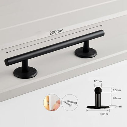DYNWAVE Fingerboards Rail for Training Premium Solid Metal Fingertips Movement Ramp Great Add Creative Party Favors Accessory Obstacle, Round Black - size: Round Black