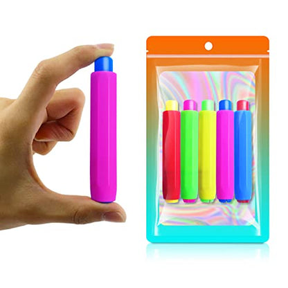 5 Pieces Colorful Plastic Chalk Holders，Blackboard Adjustable Set for Teachers School Office Drawing Board，It protects your hands from direct contact with chalk, 5 Count (Pack of 1)