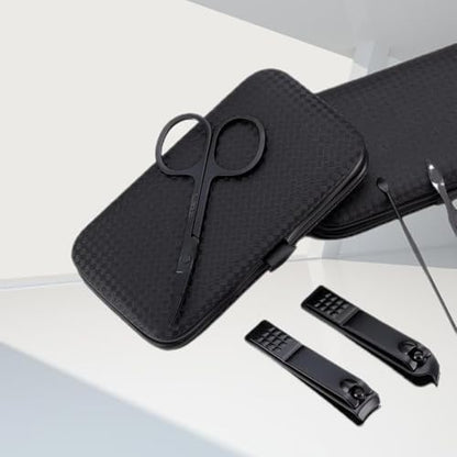 Manicure Set Personal Care Nail Clipper Kit Professional Manicure Pedicure Set Mens Accessories Personal Care Nail Grooming Present for Men Husband Boyfriend Parent, Black - color: Black