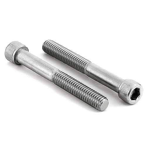 5/16-18 x 3" (1/2" to 3" Available) Socket Head Cap Screws Bolts, Allen Socket Drive, Stainless Steel 18-8 (304), Partial Thread, Bright Finish, 10 PCS - size: 5/16-18 x 3"