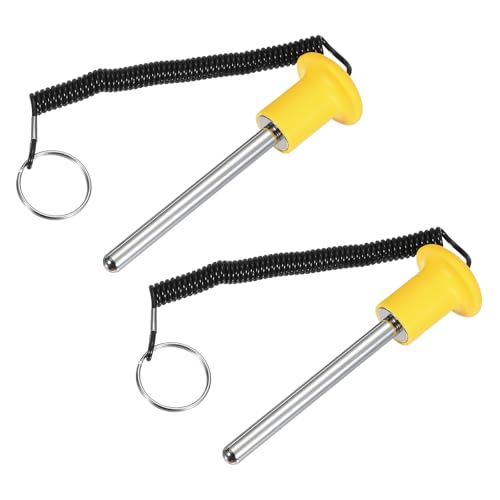 Gym Pin Weight Stack Pin Strength Training Lifting Equipment Replacement with Pull Rope Fitting for Home Gym - color: Yellow, size: 0.4 x 4.1 Inch