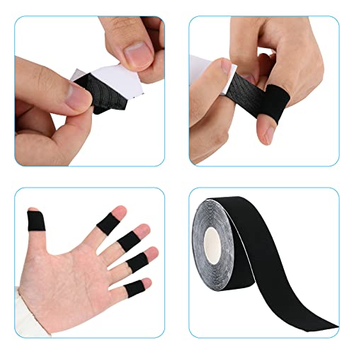 Cosmos 2 Rolls Bowling Finger Tape Elastic Thumb Tape Protective Bowling Ball Accessories for Bowler Sport Exercise Workout, Each Roll 2.5 cm Wide x 5m