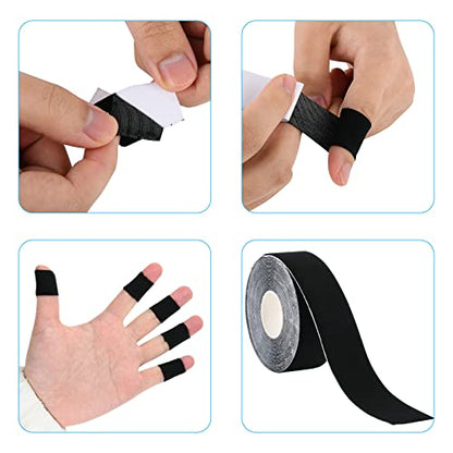 Cosmos 2 Rolls Bowling Finger Tape Elastic Thumb Tape Protective Bowling Ball Accessories for Bowler Sport Exercise Workout, Each Roll 2.5 cm Wide x 5m