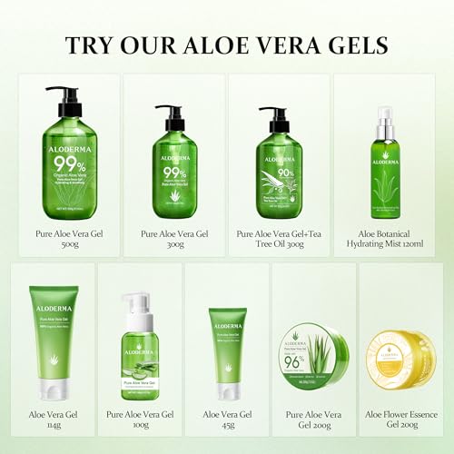 Aloderma Aloe Hydrating Hand Cream, Non-Greasy Hand Lotion, 3.5 oz x6 | Gently scented vegan formula with shea butter, travel size 100 ml hand cream for cracked skin - ideal for office or gym use - size: 3.5 Fl Oz (Pack of 6)