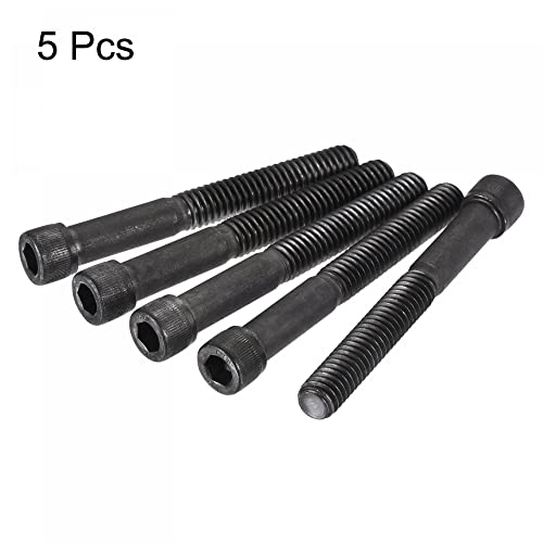uxcell 5/16-18x2-1/2" Hex Socket Head Cap Screw Bolts 12.9 Grade Alloy Steel 5pcs - size: 2-1/2 Inch