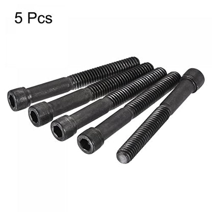 uxcell 5/16-18x2-1/2" Hex Socket Head Cap Screw Bolts 12.9 Grade Alloy Steel 5pcs - size: 2-1/2 Inch