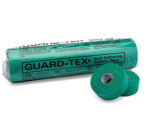 Guard-Tex® Green Finger Tape 3/4 in Self-Adhering Cotton Gauze for Trades — No Adhesive No Residue Skin Protection and Tool Grip — 16 Rolls x 90 ft — Made in USA Since 1935 - color: Green, size: 3/4 Inch