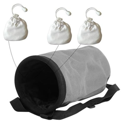 Waterproof Magnesia Sack with Belt Climbing Chalk Bag Magnesia Powder Pouch for Mountaineering Travel Sports Fitness Golf - color: Gray