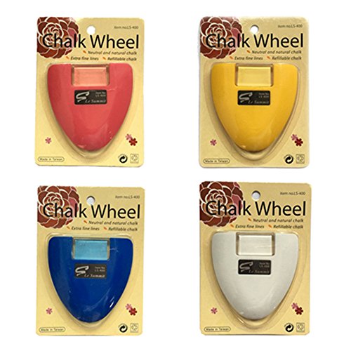 Chalk Wheel Fabric Marker Tailor's Chalk DIY Sewing Parts (White) - color: Chalk Wheel - White
