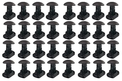 32 Pack M4 T-Nut Metric Camming Screw Replacement Sets Compatible with Standard Rail Systems, with Thread Locking Screws, Allen Wrench and Nuts(32 x Screws, 32 x Nuts and 3 x Wrench) - color: M4 T-Nut Metric Camming Screw