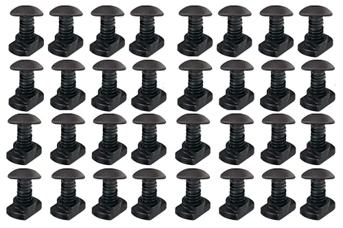 32 Pack M4 T-Nut Metric Camming Screw Replacement Sets Compatible with Standard Rail Systems, with Thread Locking Screws, Allen Wrench and Nuts(32 x Screws, 32 x Nuts and 3 x Wrench) - color: M4 T-Nut Metric Camming Screw