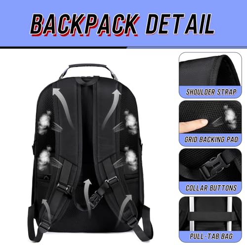 Z-MGKISS 18.4 Large Travel Backpack, USB Computer Bagpack Fits 18.4 Inch Laptop, Business Backpack for Men, TSA Flight Approved, Laptop Backpacks, Blue - color: Blue, size: 18.4IN