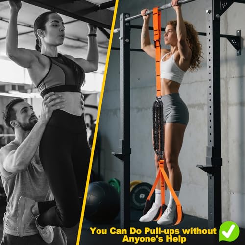 WELSPO Pull Up Assistance Bands, Adjustable Heavy Duty Resistance Band