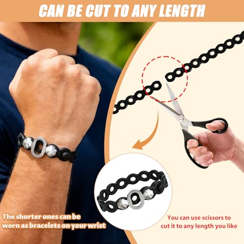 Modular Straps (4-Pack), Gear Tie, EDC Multi-Tool Strap for Camping, Travel & Outdoor Survival（Black） - color: Black four
