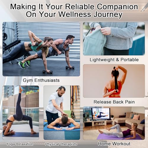 iGreely Premium Muscle Roller the Ultimate Massage Roller Stick 17 Inches Recommended By Physical Therapists Promotes Recovery Fast Relief for Cramps Soreness Tight Muscles-White - color: White