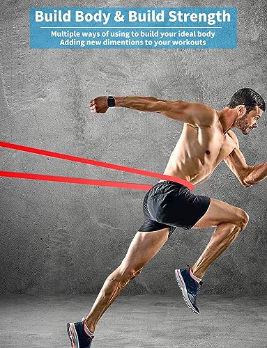 Pull Up Bands, Resistance Bands Set, Exercise Workout Bands for Men & Women, Ideal for Body Stretching, Physical Therapy and Muscle Training - color: Dark Green