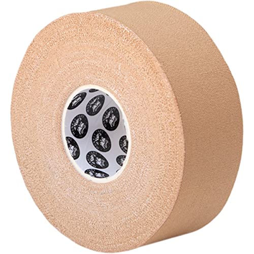 Monkey Tape Single Roll (1” x 15yd, Tan) Premium Jiu Jitsu Sports Athletic Trainer Tape - Perfect for Wrist, Ankle, Foot, Knee, and Hand Taping - color: Tan, size: 1 Inch
