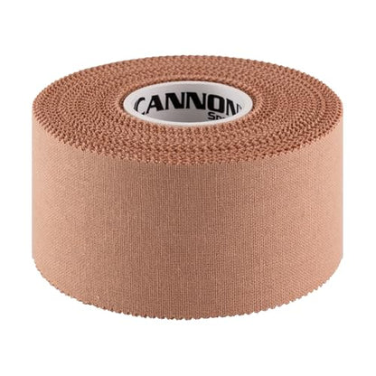 Cannon Sports Premium Athletic Tape - 1.5” x 45 Feet Per Roll - Easy Tear, No Sticky Residue, Very Strong, Hypoallergenic and Latex Free - Ideal for Sprains, Strains, First Aid - Pack of 3 (Natural) - color: Natural