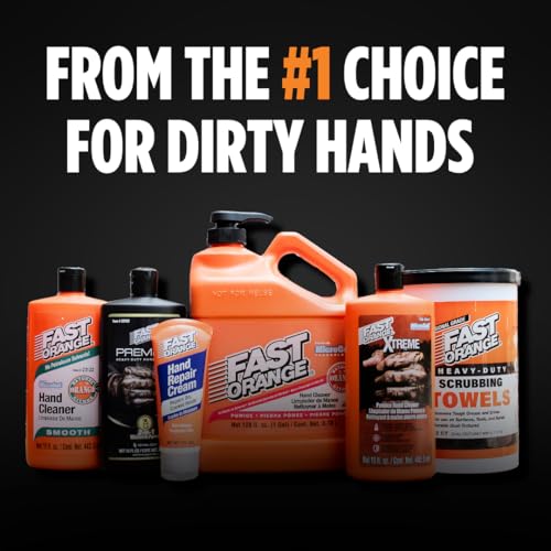 Fast Orange Hand Repair Cream, Repairs Dry & Cracked Hands after Heavy-Duty Automotive Work, On-the-go Compact Size 3oz, Non-Greasy and Unscented - size: 3 Fl Oz (Pack of 1), style: Hand Repair Cream
