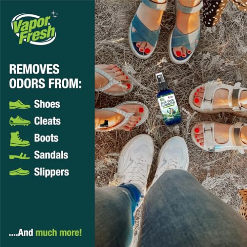Vapor Fresh Shoe Deodorizer Spray, 4oz (Eucalyptus Lavender) - For Boots, Sneakers, Cleats, Sandals and More - Powerful Shoe Odor Eliminator With Essential Oils (1-pack) - size: 4 Fl Oz (Pack of 1)