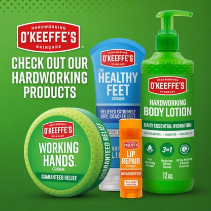 O'Keeffe's Working Hands Hand Cream in a Pumpable Jar for Extreme Dryness – 10oz Pump (1 Pack) - Repairing Skincare for Cracked, Dry Hands - size: 10 Ounce (Pack of 1), style: 1 Pack