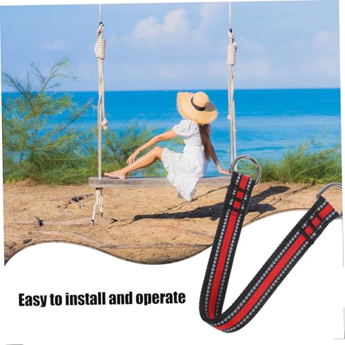 YARNOW 2pcs Heavy-Duty Strap for Tree Aerial Fitness Long Metal Buckle for Outdoor Use